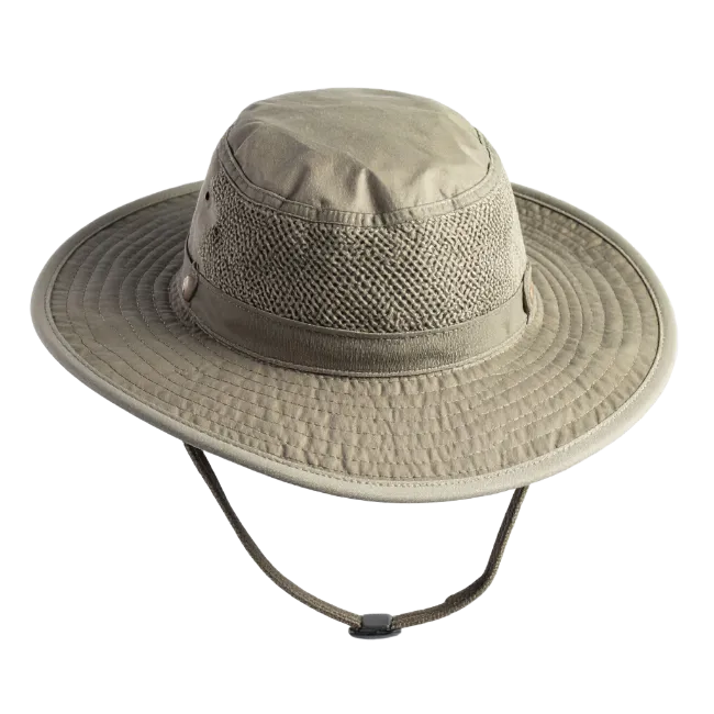 Khaki Boonie Hat with Chin Strap