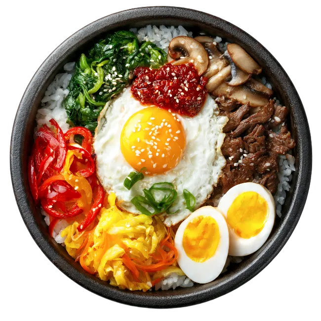 Korean Bibimbap Rice Bowl