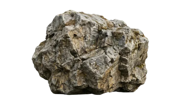 Large Gray Stone Rock Mineral