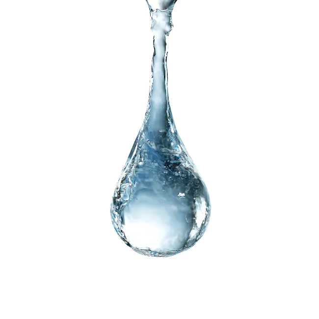 Large Water Drop Falling