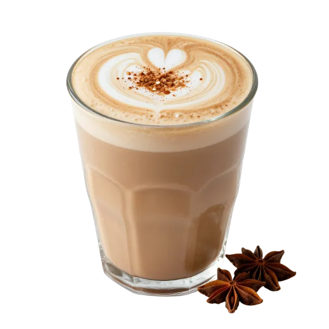 Latte Macchiato Coffee Glass with Heart Latte Art
