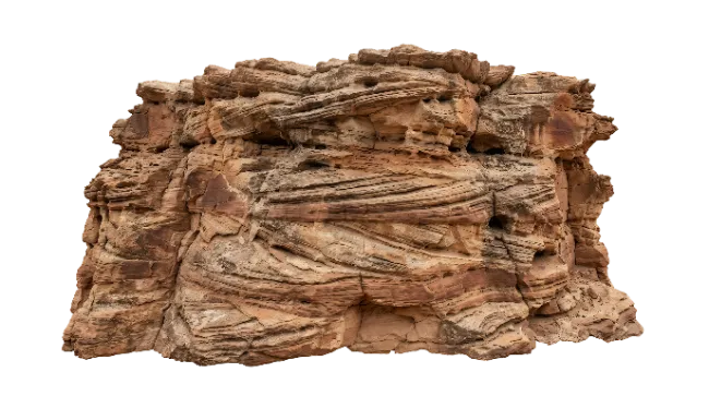 Layered Sandstone Rock Formation