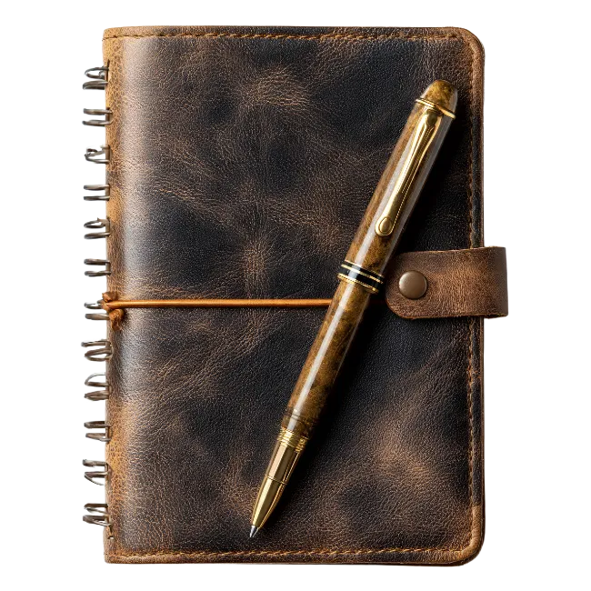 Leather Journal with Pen