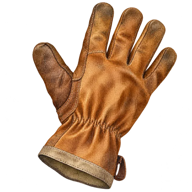 Leather Work Glove Isolated