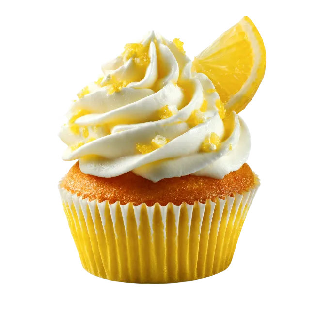 Lemon Cupcake with Whipped Cream