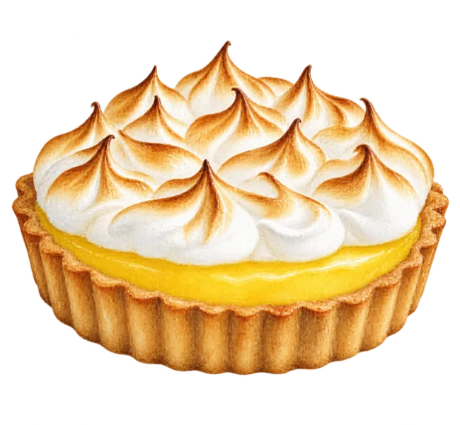 Lemon Meringue Pie Illustration