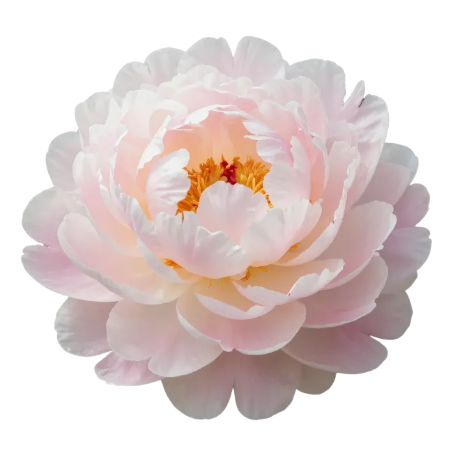 Light Pink Peony Flower Bloom