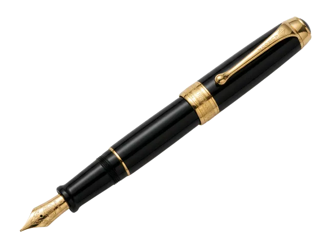 Luxury Black and Gold Fountain Pen