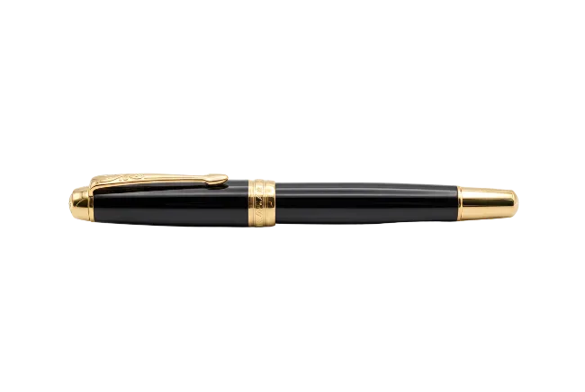 Luxury Black and Gold Fountain Pen