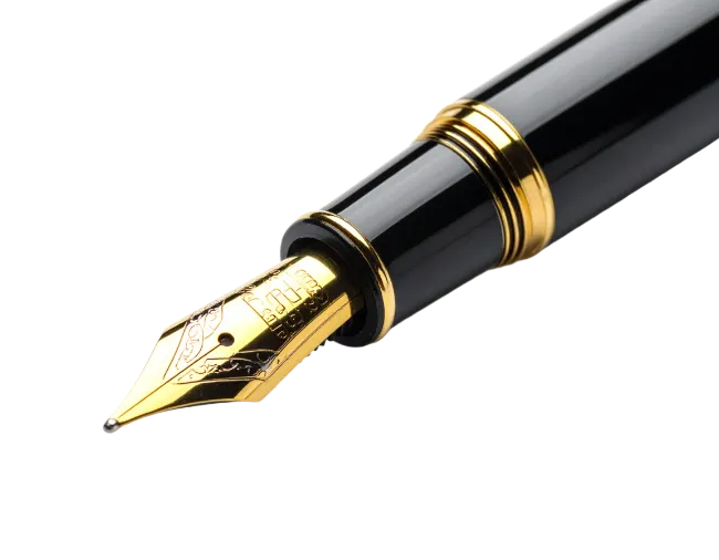 Luxury Fountain Pen Nib Close Up