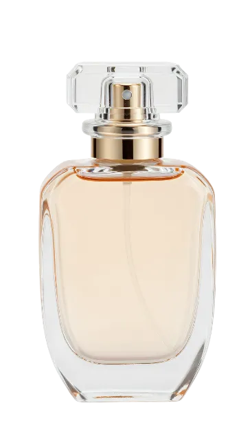 Luxury Perfume Bottle with Golden Fragrance