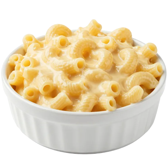 Macaroni and Cheese in White Bowl