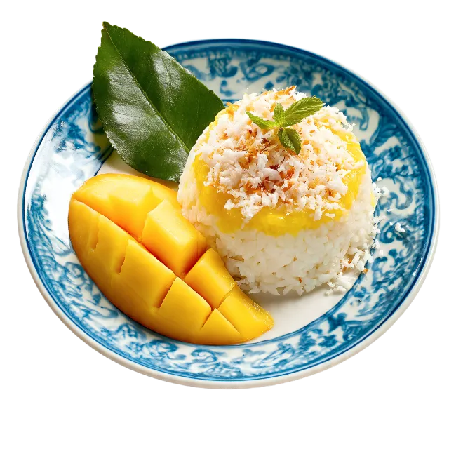 Mango Sticky Rice with Coconut and Mint