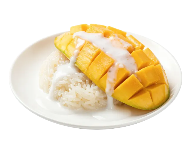 Mango Sticky Rice with Coconut Milk