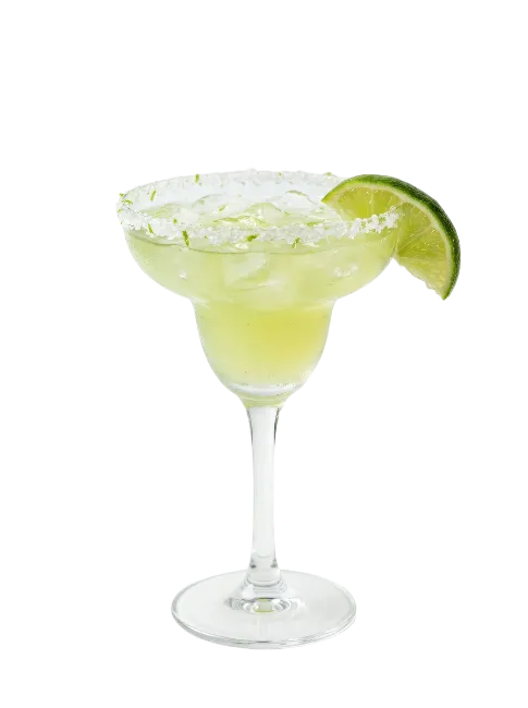 Margarita Cocktail with Lime and Salt Rim