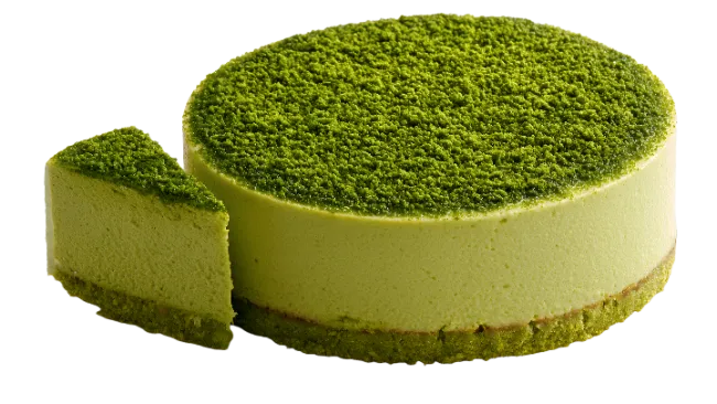 Matcha green tea cheesecake