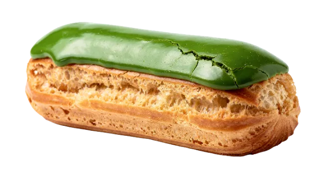 Matcha Green Tea Glazed Eclair