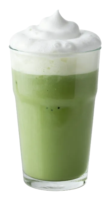 Matcha Green Tea Latte With Whipped Cream