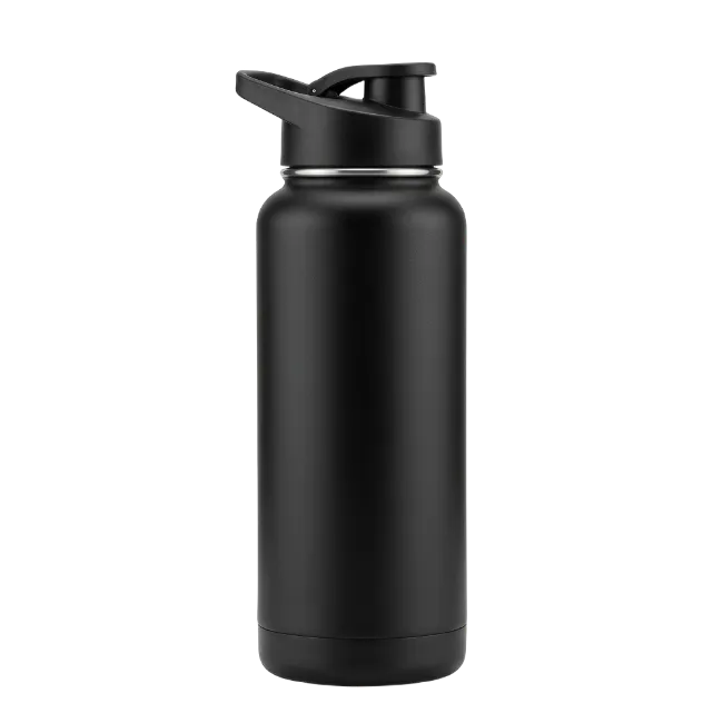 Matte Black Reusable Water Bottle