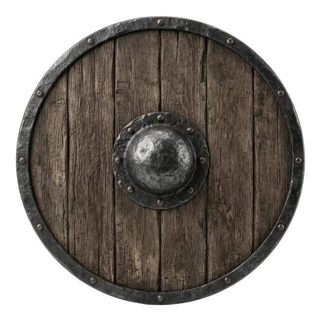Medieval Round Wooden Shield