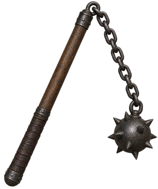Medieval Spiked Flail Weapon