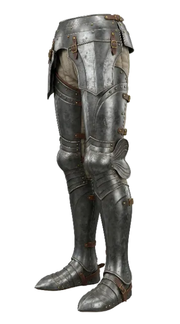 Medieval Steel Leg Armor Set