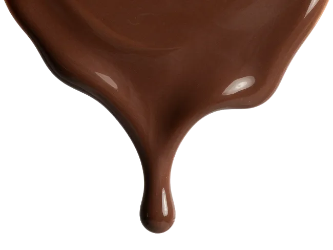 Melting Chocolate Drip Isolated