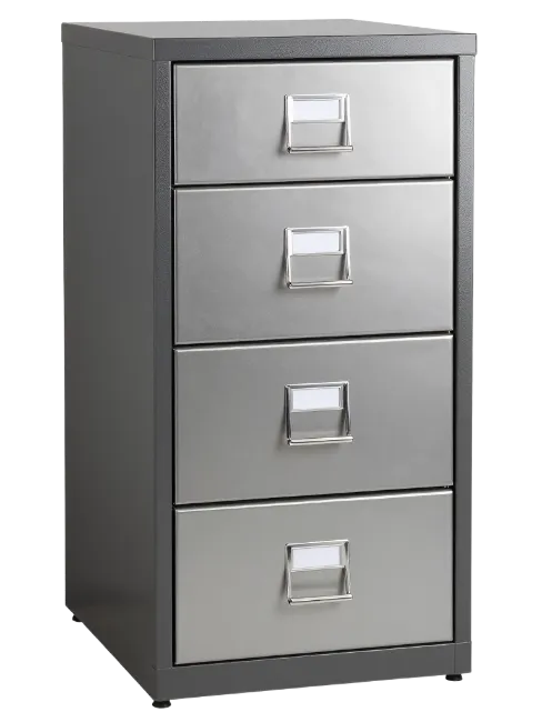 Metal File Cabinet with Four Drawers