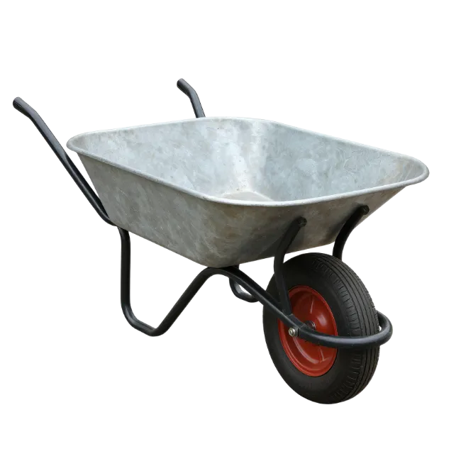 Metal Wheelbarrow for Gardening and Construction