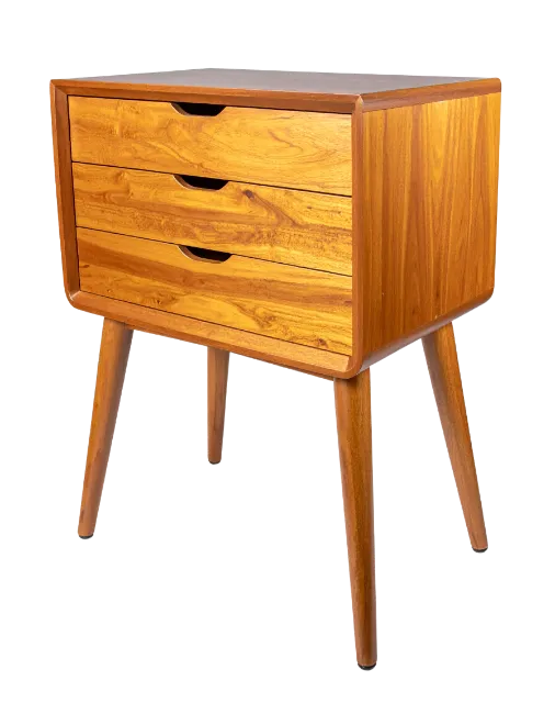 Mid Century Modern Wooden Nightstand