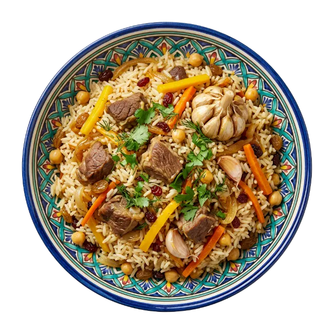 Middle Eastern Rice Dish in Bowl