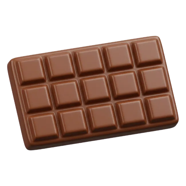 Milk Chocolate Bar Isolated