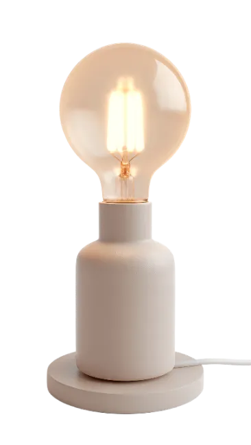 Minimalist Table Lamp with Edison Bulb