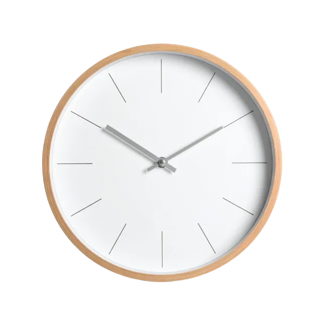Minimalist Wooden Wall Clock
