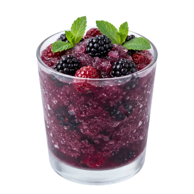 Mixed Berry Smoothie in Glass