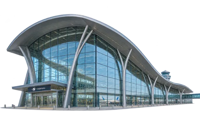 Modern Airport Terminal Building