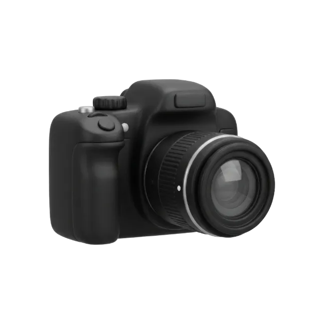 Modern Black DSLR Camera
