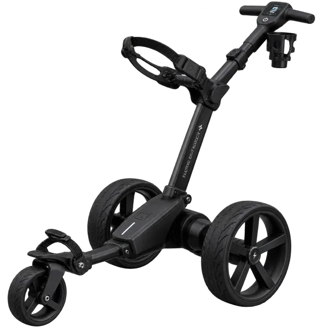 Modern Black Electric Golf Push Cart