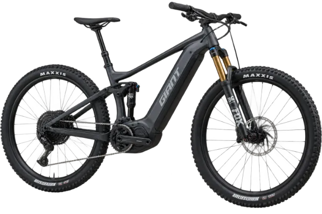 Modern Black Electric Mountain Bike