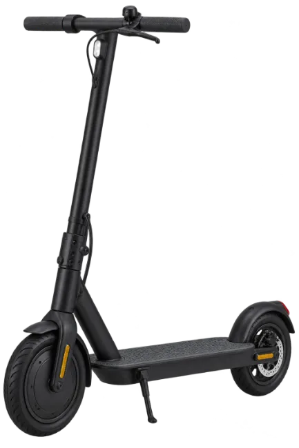 Modern Black Electric Scooter Isolated