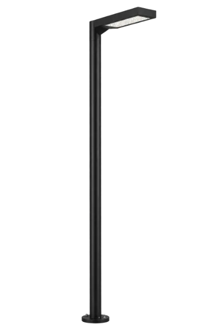 Modern Black LED Street Light Pole