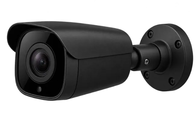 Modern Black Security Camera