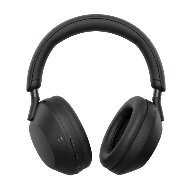 Modern Black Wireless Headphones