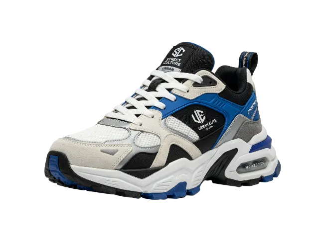 Modern Blue And White Athletic Running Shoe