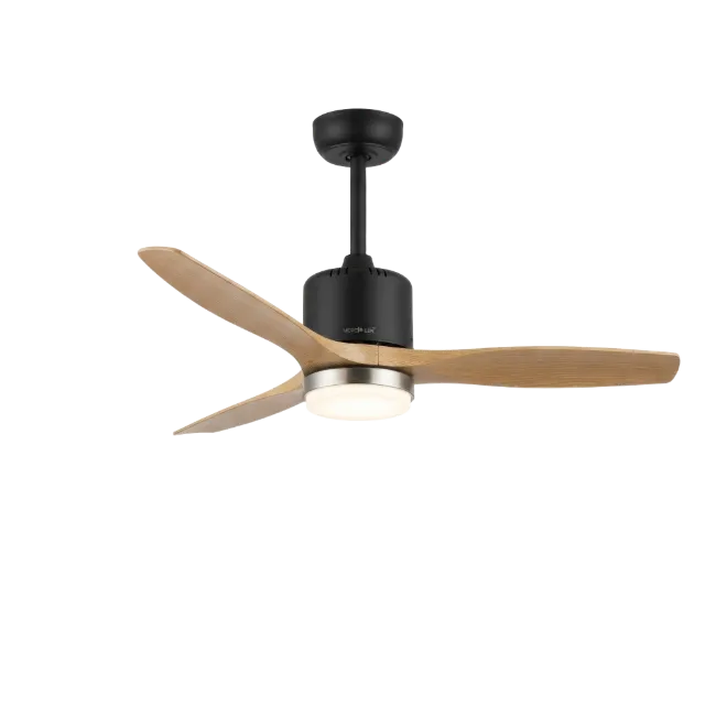 Modern Ceiling Fan with Wooden Blades