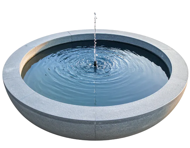 Modern Circular Stone Water Fountain