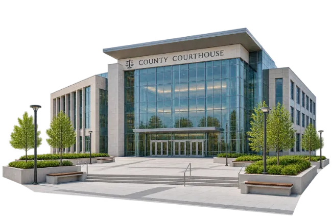 Modern County Courthouse Building Architecture