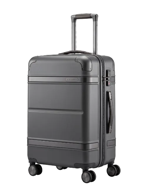 Modern Dark Grey Rolling Suitcase