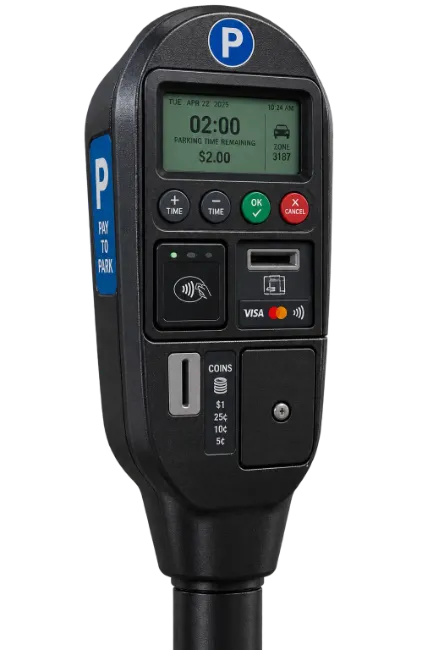 Modern Digital Parking Meter