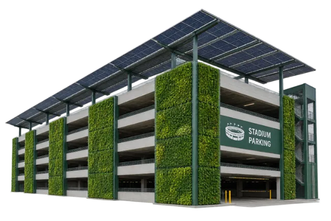 Modern Eco Friendly Parking Garage